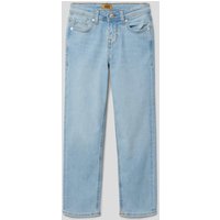 Jack & Jones Regular Fit Jeans mit Label-Patch Modell 'CLARK' in Hellblau, Größe 128 von jack & jones