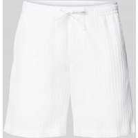 Jack & Jones Regular Fit Shorts mit Strukturmuster Modell 'JAIDEN MASSIMO' in Weiss, Größe XL von jack & jones