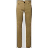 Jack & Jones Slim Fit Jeans mit Eingrifftaschen Modell 'GLENN' in Beige, Größe 28/32 von jack & jones