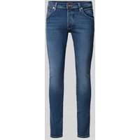 Jack & Jones Slim Fit Jeans mit Label-Patch Modell 'GLENN' in Dunkelblau, Größe 28/32 von jack & jones