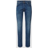 Jack & Jones Slim Fit Jeans mit Label-Patch Modell 'GLENN' in Dunkelblau, Größe 31/32 von jack & jones