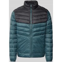 Jack & Jones Steppjacke mit Stehkragen Modell 'SPRINT' in Petrol, Größe L von jack & jones