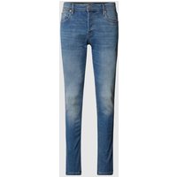 Jack & Jones Stone Washed Low Rise Slim Fit Jeans in Jeansblau, Größe 33/30 von jack & jones