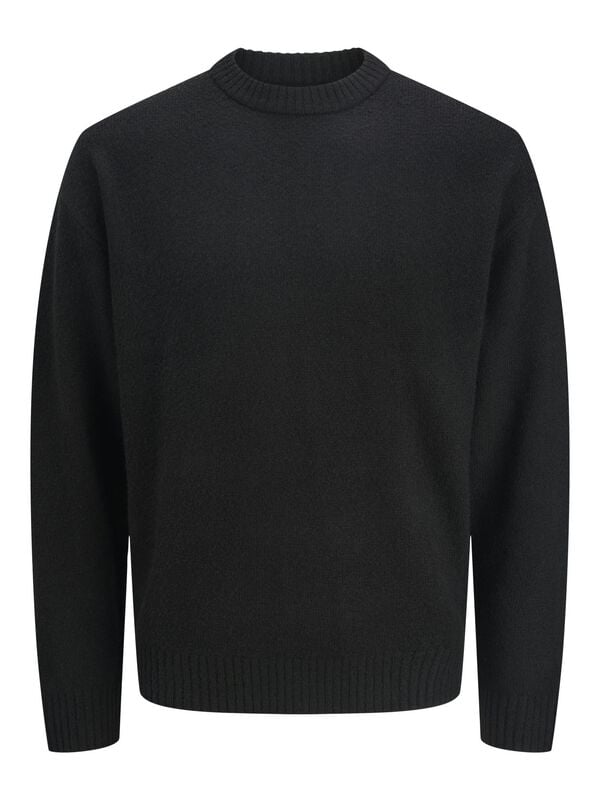 Jack & Jones Strickpullover - JJESOHO OLLIE KNIT CREW NECK SN - S bis XXL - für Männer - Größe XL - schwarz von jack & jones