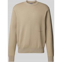Jack & Jones Strickpullover mit Label-Print Modell 'VESTERBRO' in Beige, Größe L von jack & jones