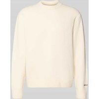 Jack & Jones Strickpullover mit Label-Stitching Modell 'NORREBRO' in Weiss, Größe XXL von jack & jones