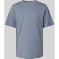 Jack & Jones T-Shirt mit Label-Detail Modell 'ORGANIC' in Rauchblau Melange, Größe L von jack & jones