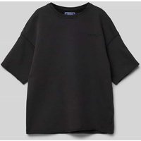 Jack & Jones T-Shirt mit Label-Stitching Modell 'KIDD' in Black, Größe 164 von jack & jones