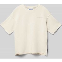 Jack & Jones T-Shirt mit Label-Stitching Modell 'KIDD' in Offwhite, Größe 140 von jack & jones