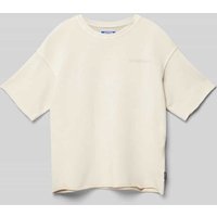 Jack & Jones T-Shirt mit Label-Stitching Modell 'KIDD' in Offwhite, Größe 152 von jack & jones