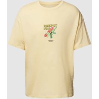 Jack & Jones T-Shirt mit Motiv-Print Modell 'BLOCKPOP' in Gelb, Größe M von jack & jones