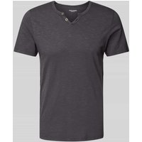 Jack & Jones T-Shirt mit V-Ausschnitt in Black, Größe L von jack & jones