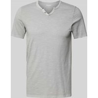 Jack & Jones T-Shirt mit V-Ausschnitt in Hellgrau, Größe XXL von jack & jones