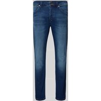 Jack & Jones Tapered Fit Jeans im 5-Pocket-Design Modell 'MIKE' in Jeansblau, Größe 31/30 von jack & jones