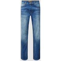 Jack & Jones Tapered Fit Jeans mit Knopfverschluss Modell 'MIKE' in Jeansblau, Größe 32/30 von jack & jones
