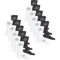 Jack & Jones Tennissocken Herren Schwarz Weiß One Size JACDIRECT TENNIS SOCK 20er Pack von jack & jones