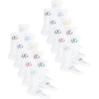 Jack & Jones Tennissocken Herren Schwarz Weiß One Size JACDIRECT TENNIS SOCK 20er Pack von jack & jones