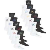 Jack & Jones Tennissocken Herren Schwarz Weiß One Size JACDIRECT TENNIS SOCK 20er Pack von jack & jones