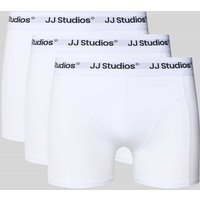 Jack & Jones Trunks mit Logo-Stitching Modell 'Soho' im 3er-Pack in Weiss, Größe XXL von jack & jones