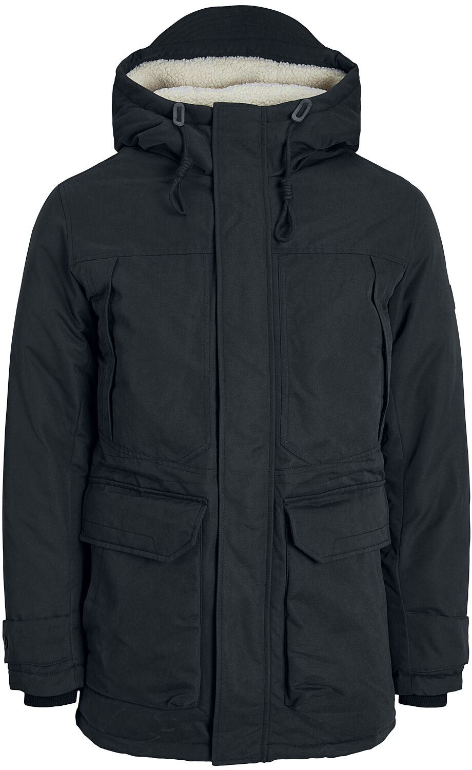 Jack & Jones Winterjacke - Clip Parka - S bis XXL - für Männer - Größe S - schwarz von jack & jones