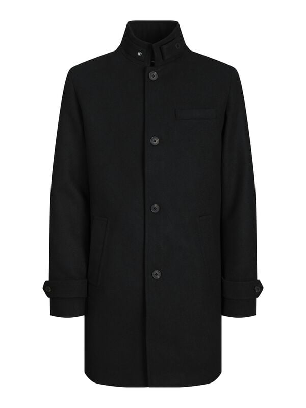 Jack & Jones Wintermantel - JJEMELTON WOOL BLEND COAT SN - S bis XL - für Männer - Größe M - schwarz Jack & Jones Wintermantel - JJEMELTON WOOL BLEND COAT SN - S bis XL - für Männer - Größe M - schwarz von jack & jones