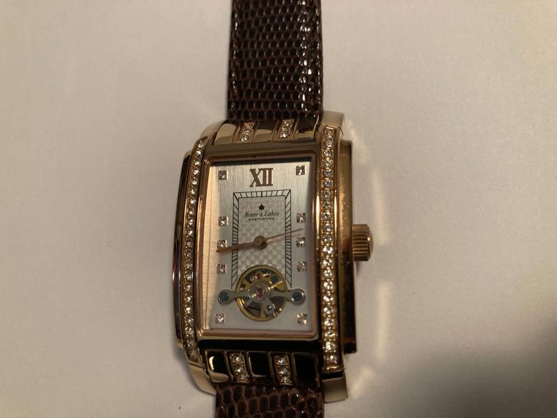 Damenuhr Rover & Lakes Vergoldet Armband Echt Eidechse Edelstahl-Gehäuse 3Atm Wasserdicht Edel Retro Einzelstück Damenuhr Rover & Lakes Vergoldet Armband Echt Eidechse Edelstahl-Gehäuse 3Atm Wasserdicht Edel Retro Einzelstück von jackdesign24