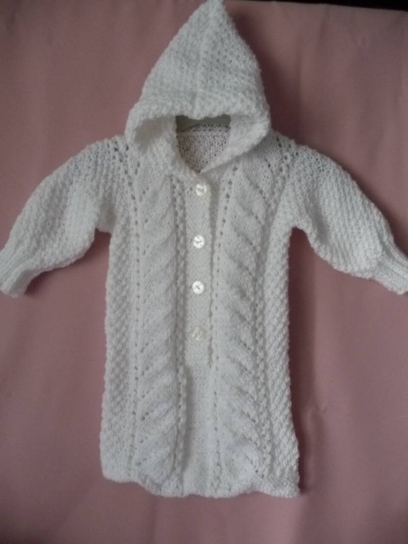 Babynest 0/3 Monate - Handgestrickt Geburtsgeschenk von jacquotetricote