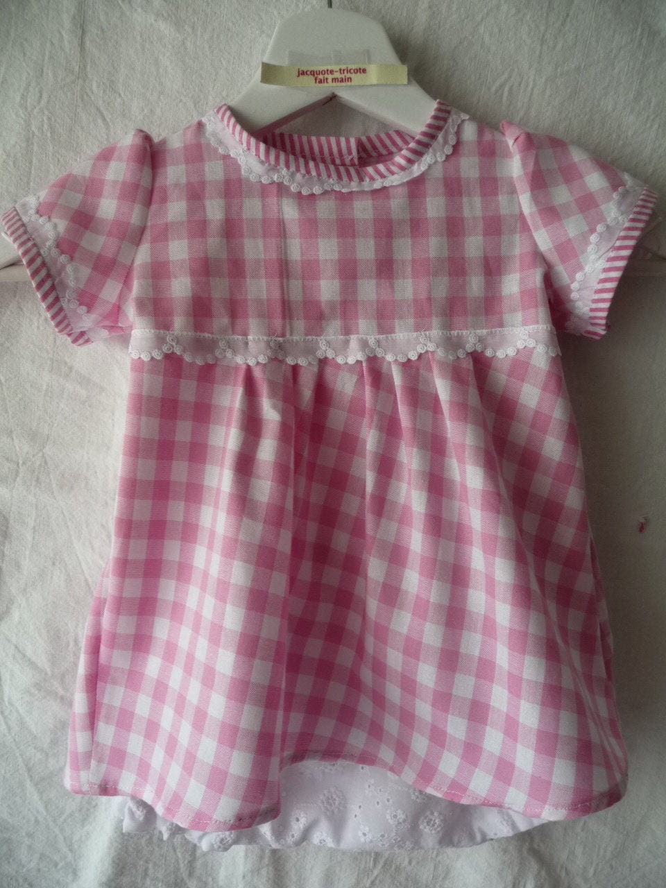 Kleid Und Pumphose, Größe 3 Oder 6 Monate, Partykleid, Sommerkleid, Pumphose Set, Retro-stil von jacquotetricote