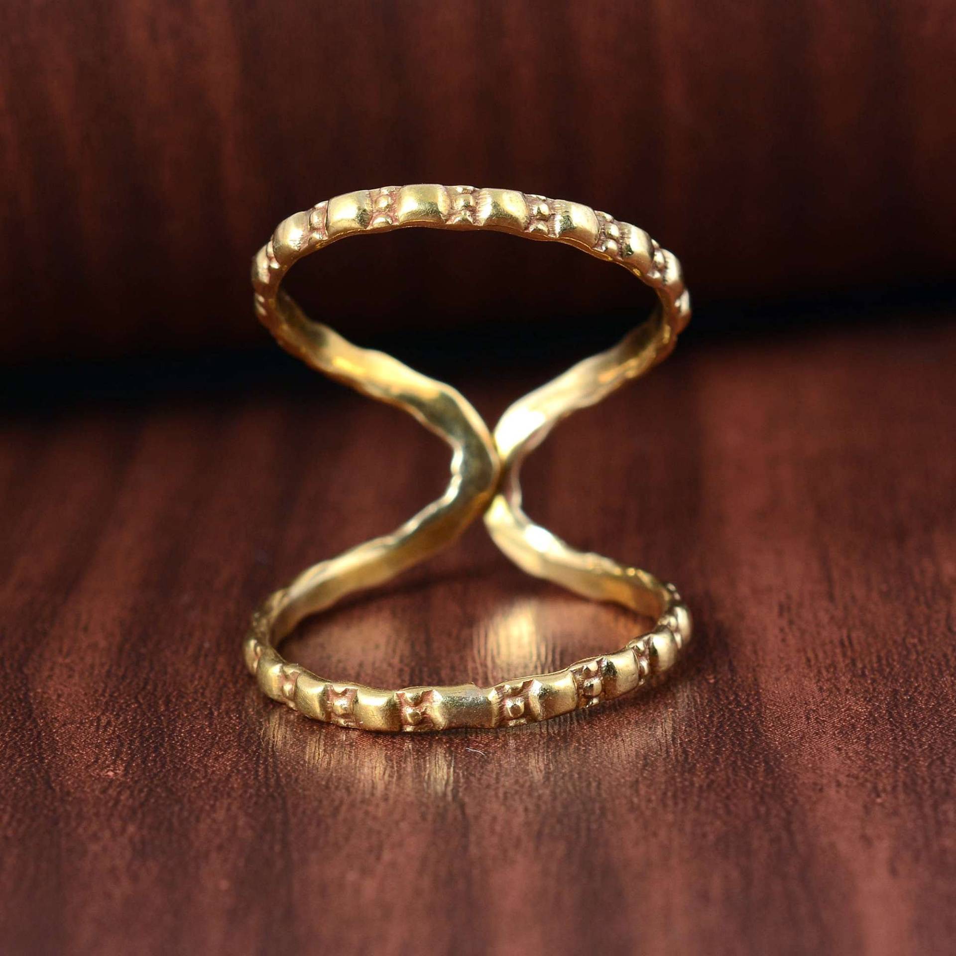 Arthritis Ring, Schiene Knöchel Daumen Verstellbarer Messing Ring Für Frauen, Einfacher Midi Verdrehter von jaipurjewelryIN