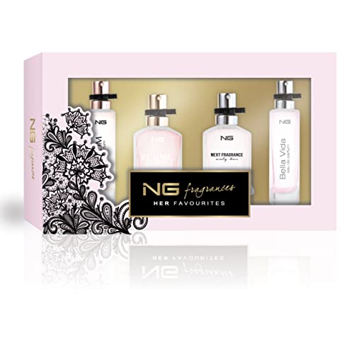 jameitop® 4 X Trend Düfte in Geschenkbox Parfüm für Damen je 15 ML Eau de Parfum Box Set von jameitop