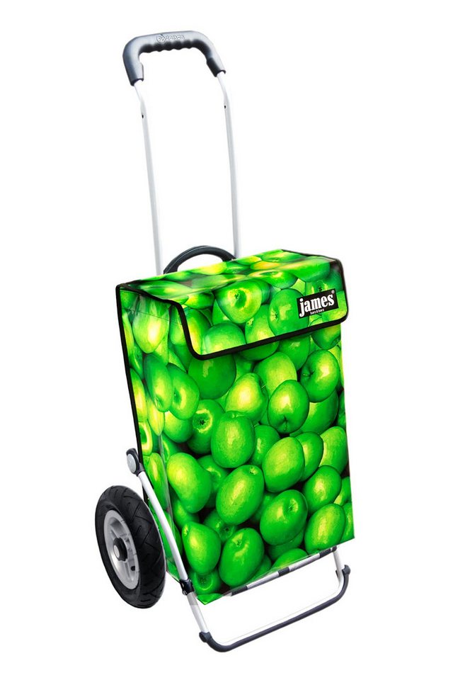 james Einkaufstrolley APPLE - stabiler Einkaufswagen mit individuellem Design, Handmade in Austria - Einkaufsbegleiter mit viel Stauraum - trägt 40kg von james