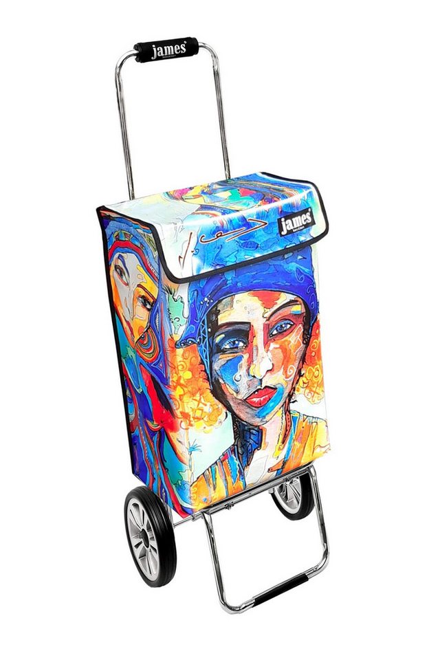 james Einkaufstrolley IRISART - stabiler Einkaufswagen mit individuellem Design, Handmade in Austria - Einkaufsbegleiter mit viel Stauraum - trägt 40kg von james