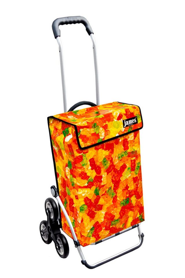 james Einkaufstrolley JELLY - stabiler Einkaufswagen mit individuellem Design, Handmade in Austria - Einkaufsbegleiter mit viel Stauraum - trägt 40kg von james