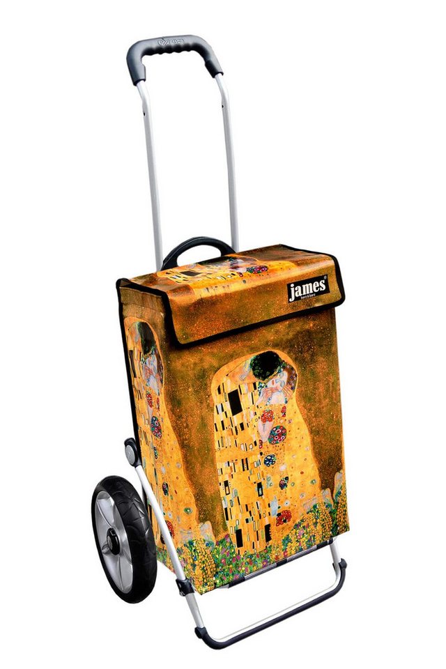 james Einkaufstrolley KLIMTKISS - stabiler Einkaufswagen mit individuellem Design, Handmade in Austria - Einkaufsbegleiter mit viel Stauraum - trägt 40kg von james