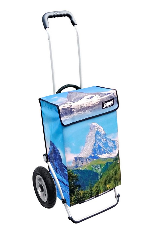james Einkaufstrolley MATTERHORN - stabiler Einkaufswagen mit individuellem Design, Handmade in Austria - Einkaufsbegleiter mit viel Stauraum - trägt 40kg von james