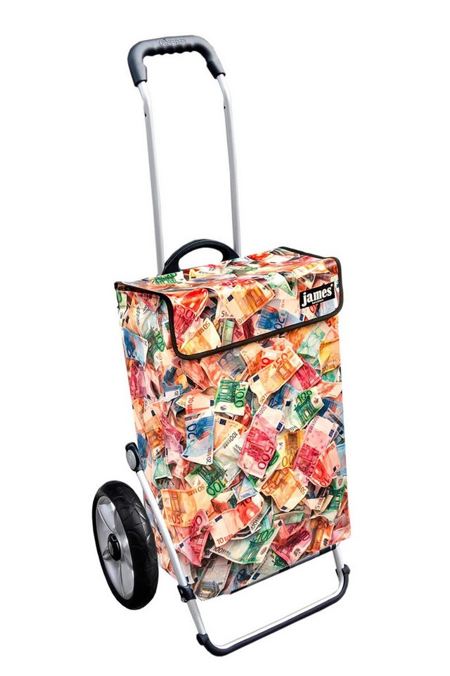 james Einkaufstrolley MONEY - stabiler Einkaufswagen mit individuellem Design, Handmade in Austria - Einkaufsbegleiter mit viel Stauraum - trägt 40kg von james