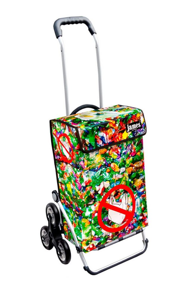 james Einkaufstrolley PLASTIKMUELL - stabiler Einkaufswagen mit individuellem Design, Handmade in Austria - Einkaufsbegleiter mit viel Stauraum - trägt 40kg james Einkaufstrolley PLASTIKMUELL - stabiler Einkaufswagen mit individuellem Design, Handmade in Austria - Einkaufsbegleiter mit viel Stauraum - trägt 40kg von james