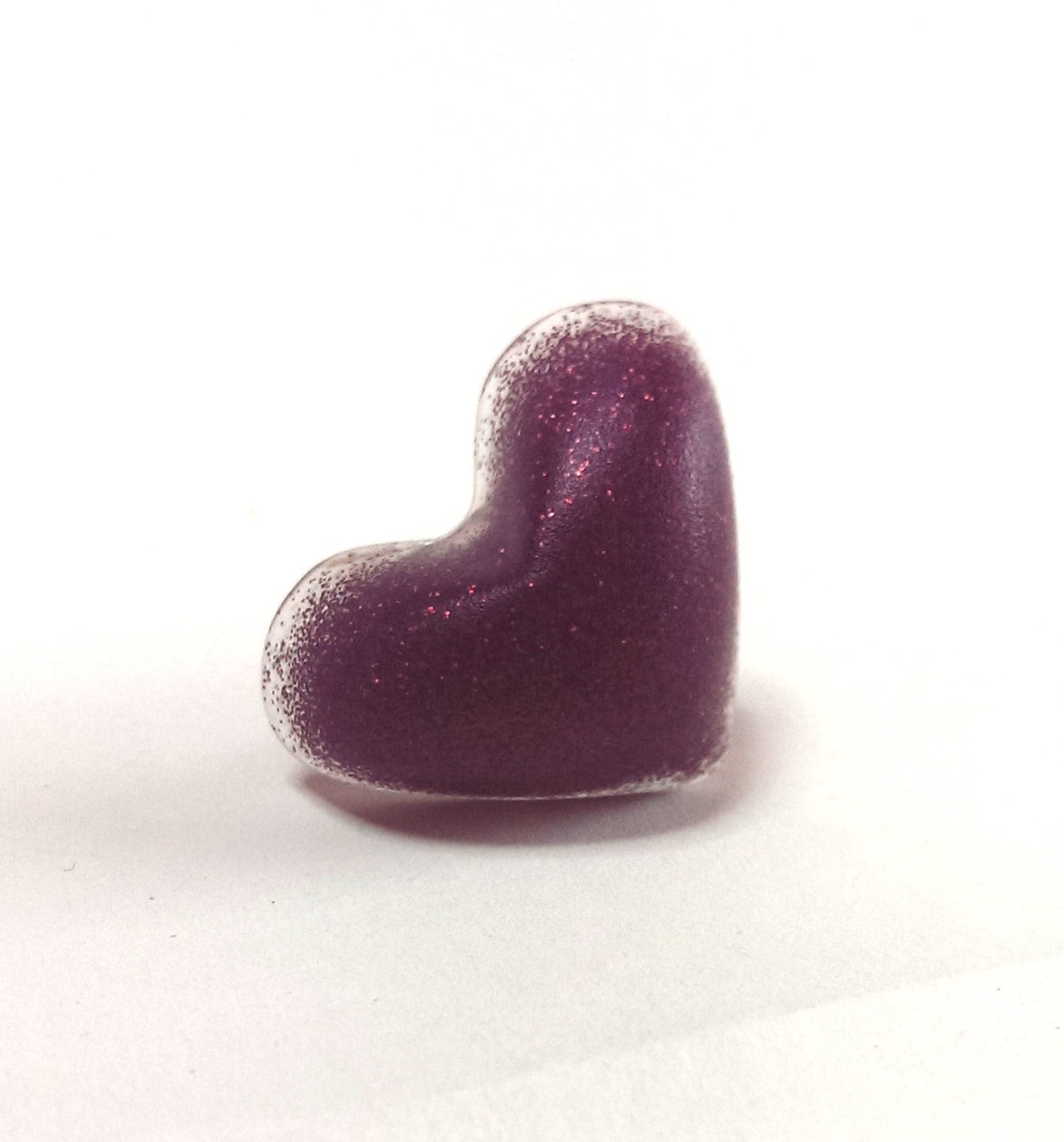 Glittery Dunkel Braun-Harz-Herz-Ring Glittery Dunkel Braun-Harz-Herz-Ring von jamesalicejewellery