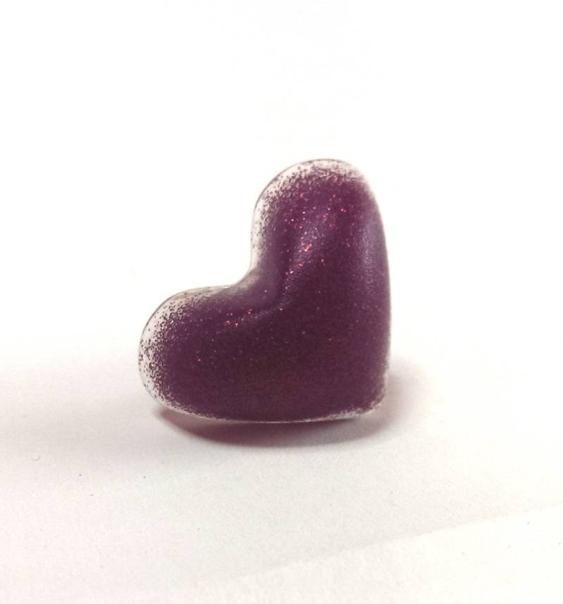 Glittery Dunkel Braun-Harz-Herz-Ring Glittery Dunkel Braun-Harz-Herz-Ring von jamesalicejewellery