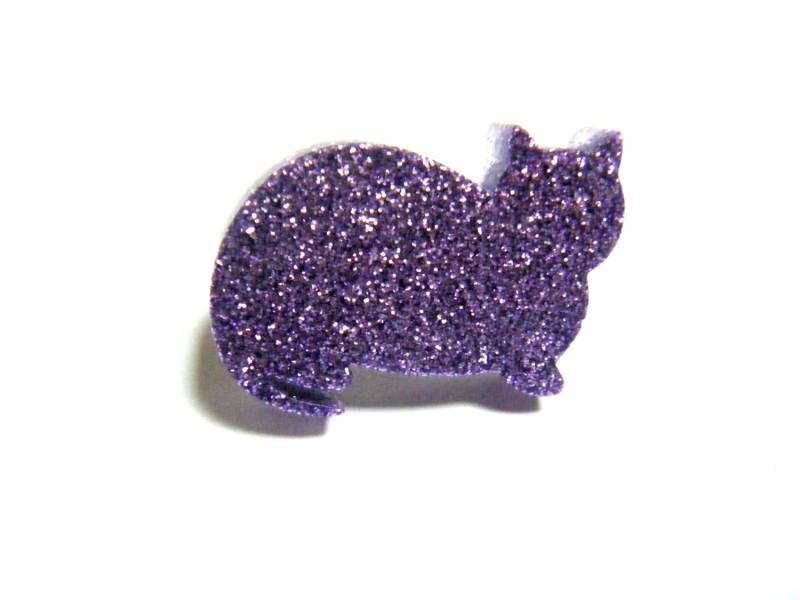 Glittery Lavendel Harz Katze Ring Glittery Lavendel Harz Katze Ring von jamesalicejewellery
