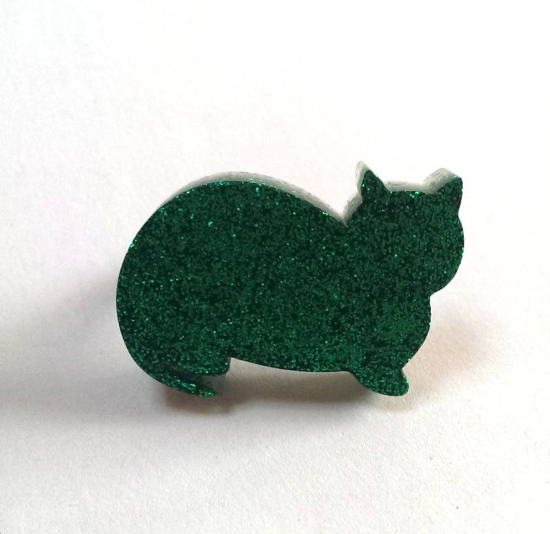 Glittery Smaragd Grün Harz Katze Ring Glittery Smaragd Grün Harz Katze Ring von jamesalicejewellery