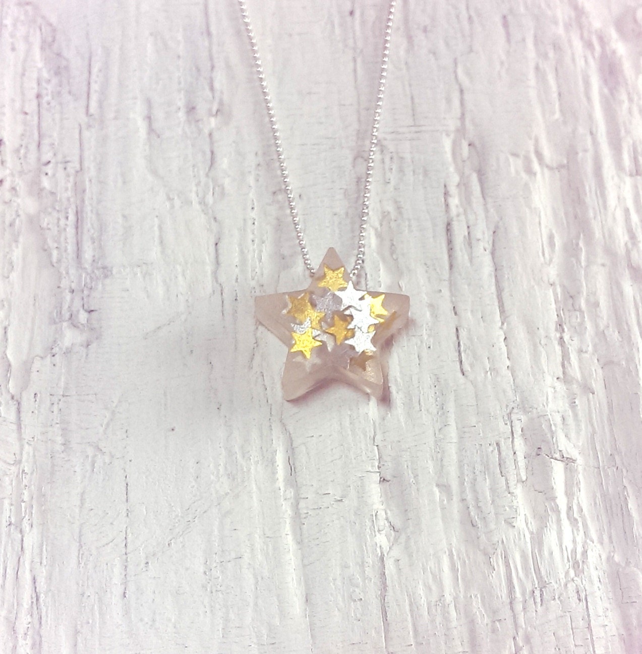 Gold Und Silber Stern Anhänger Gold Und Silber Stern Anhänger von jamesalicejewellery
