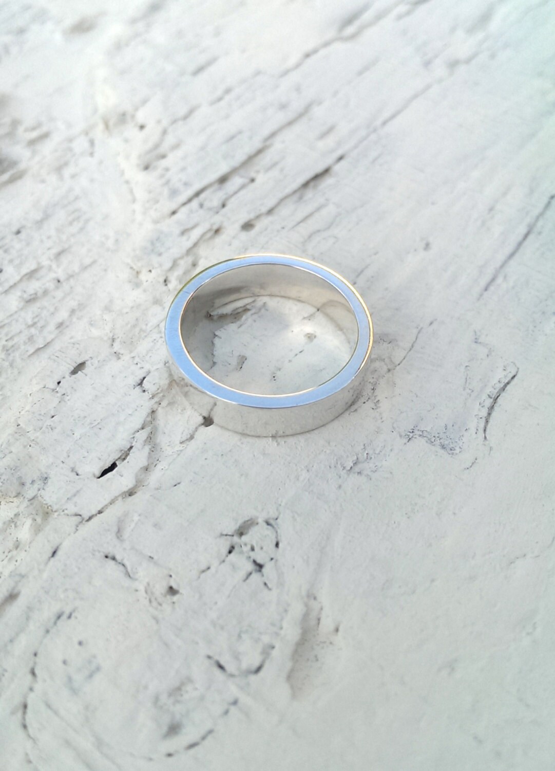 sterling Silber Ring - Band Plain Poliert sterling Silber Ring - Band Plain Poliert von jamesalicejewellery