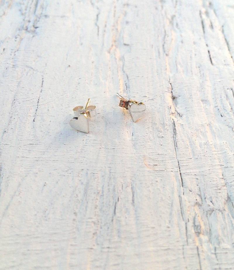 sterling Silberohrringe - Herz Geformt Silber Ohrstecker Herzohrringe sterling Silberohrringe - Herz Geformt Silber Ohrstecker Herzohrringe von jamesalicejewellery
