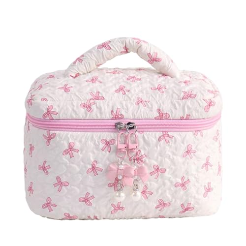 Make -up -Tasche, Buggestailte Make -up -Beutel tragbarer Reisekosmetiktasche Kosmetischer Organizer Wash -Beutel Speicherorganisator für Frauen Mädchen, 22.5x15x15cm von jamgeery