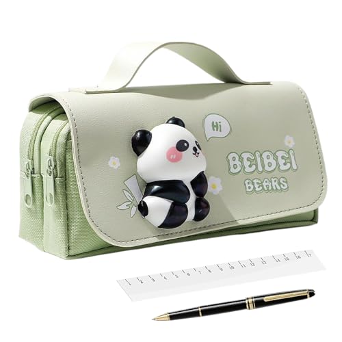 jamgeery Ästhetische Federmappe - Panda Capybara Stifteetui Süß Federtasche - Aufbewahrungsorganizer Stiftetasche Mit Squeeze Toys Für Schulkinder Büro Teens Frauen College Schreibwaren Marker von jamgeery