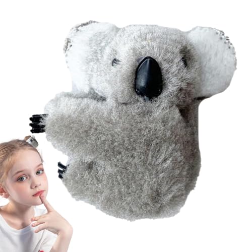 jamgeery Fuzzy Koala-Haarspangen für Mädchen, niedliche Haarklammern – modisches Haar-Accessoire für dickes oder feines Haar, Haarklammern für Damen, Plüsch-Haarspangen von jamgeery