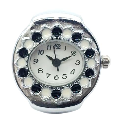 jamgeery Ringuhren Für Damen | Präziser Ringuhr Schmuck Für Herren - Präzise Kristalluhr Geschenk Zu Weihnachten Geburtstag Valentinstag Muttertag Für Familie Freunde von jamgeery