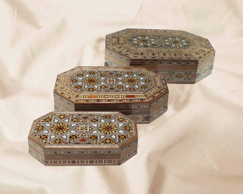 Schmuckschatulle, Handgefertigte Schachtel, Holzschatulle, Perlmutteinlage, Weihnachtsgeschenk, Aufbewahrungsbox, Geschenk von jamilarabesque