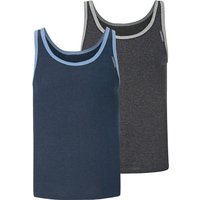 2er Pack Unterhemd ELOF blau von jan vanderstorm